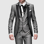 3-Piece Slim Fit Formal Suit - Seth