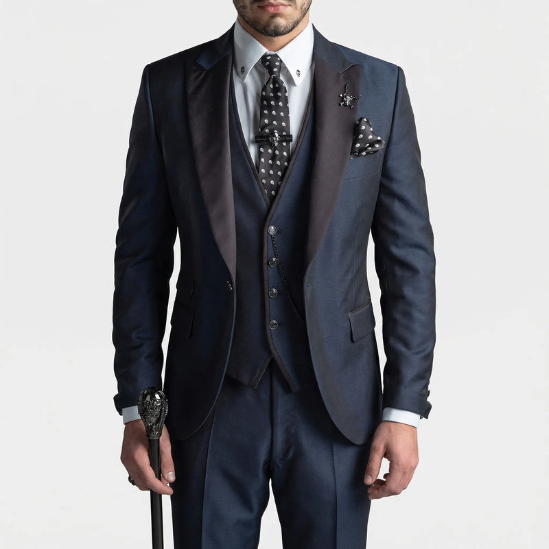 3-Piece Slim Fit Formal Suit - Seth