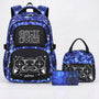 3-Teiliges Schulrucksack Set Im Gaming-Design - Luminoz