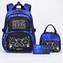 3-Teiliges Schulrucksack Set Im Gaming-Design - Luminoz