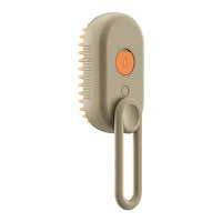 Haustierbürste | Dampf 3-in-1 Pflegeenthaarend Elektrisch USB-Khaki-Luzern Mode
