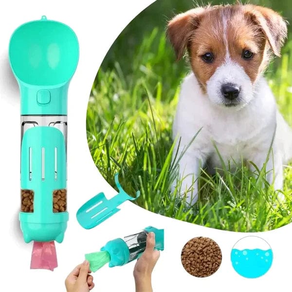 Honden Drinkfles | Praktisch Multifunctioneel Duurzaam Cadeautip-Blau-300ml + Futterbox-Luzern Mode