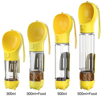 Honden Drinkfles | Praktisch Multifunctioneel Duurzaam Cadeautip-Gelb-300ml + Futterbox-Luzern Mode