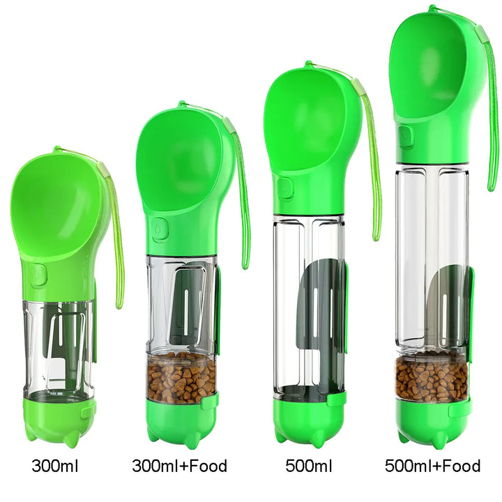 Honden Drinkfles | Praktisch Multifunctioneel Duurzaam Cadeautip-Grün-300ml + Futterbox-Luzern Mode