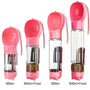 Honden Drinkfles | Praktisch Multifunctioneel Duurzaam Cadeautip-Rosa-300ml + Futterbox-Luzern Mode