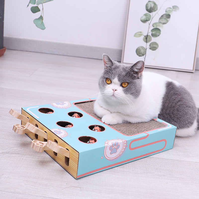 Interaktives Katzenspielzeug | 3-in-1 | Fördert Aktivität | Kratzbaum | Spaß-Luzern Mode