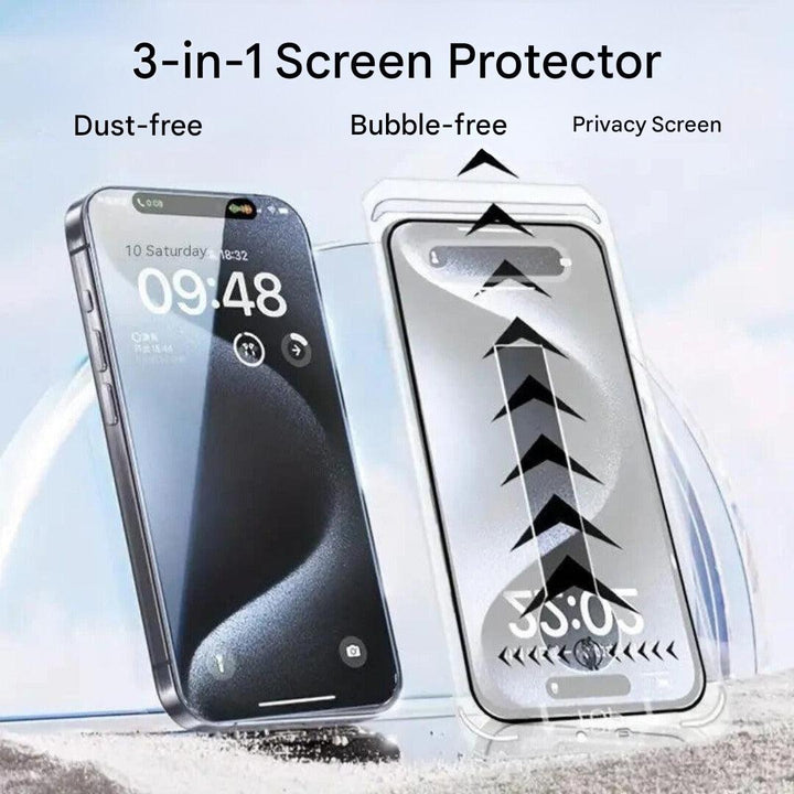 iPhone Bildschirmschutz | 3-in-1 | Ultrastark | Antikratz | Datenschutz-Luzern Mode