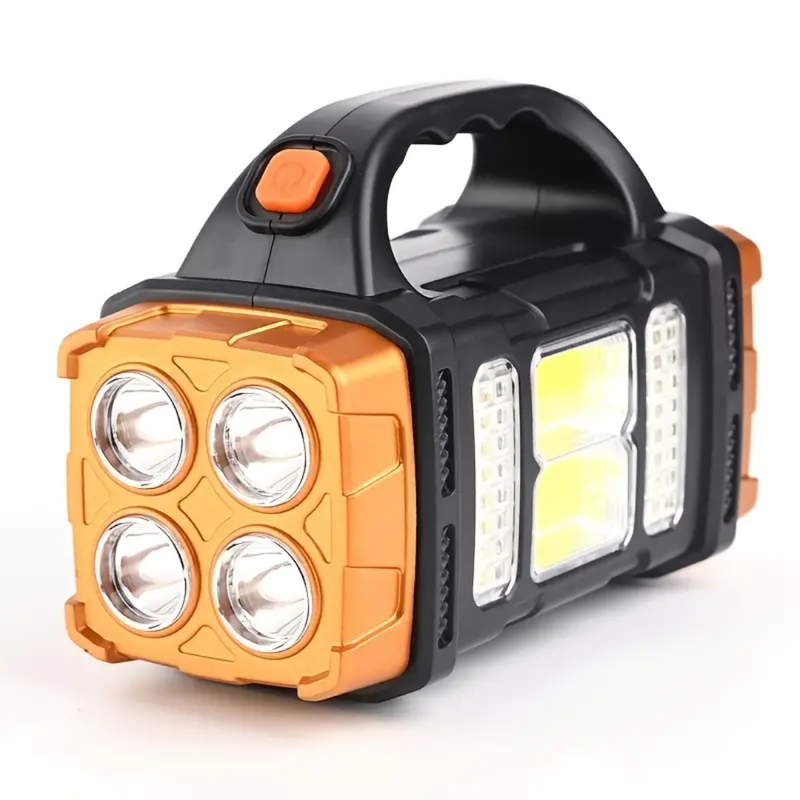 Notfall-Taschenlampe | 3-in-1 Powerbank Taschenlampe Solarbetrieben Wiederaufladbar Robust-Luzern Mode