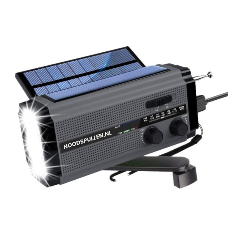 Noodradio | Solarpanel | Dynamo | Powerbank | Taschenlampe | Wiederaufladbar-Luzern Mode