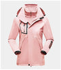 Damen Outdoorjacke wasserdicht atmungsaktiv winddicht-Rosa-M-Luzern Mode