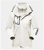 Damen Outdoorjacke wasserdicht atmungsaktiv winddicht-Weiß-M-Luzern Mode