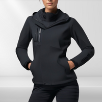 Damen Outdoorjacke | Kapuze | Fleecefutter | Wasserdicht | Winddicht-Luzern Mode