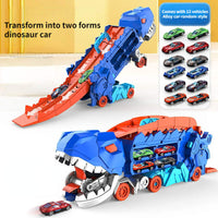 Kinder Renntruck | T-Rex 3-in-1 Vielseitig Interaktiv Sicher Geschenk-Mit 12 auto's-Luzern Mode