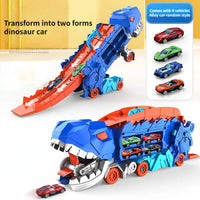 Kinder Renntruck | T-Rex 3-in-1 Vielseitig Interaktiv Sicher Geschenk-Mit 4 Autos-Luzern Mode