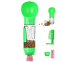 Haustier Wasserflasche | 3-in-1 Kompakt Intelligent Wasserschale Futterschale Vielseitig-Grün-300ml-Luzern Mode