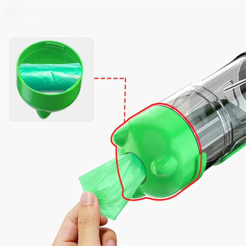 Haustier Wasserflasche | 3-in-1 Kompakt Intelligent Wasserschale Futterschale Vielseitig-Luzern Mode