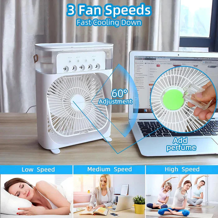 Ventilator | Kompakter Luftkühler Luftbefeuchter LED Komfort Vielseitig-Luzern Mode