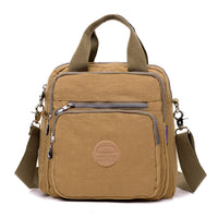 Damen Schultertasche Wasserdicht Nylon Alltagstasche-Beige-Luzern Mode