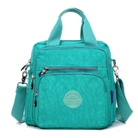 Damen Schultertasche Wasserdicht Nylon Alltagstasche-Blau Grün-Luzern Mode