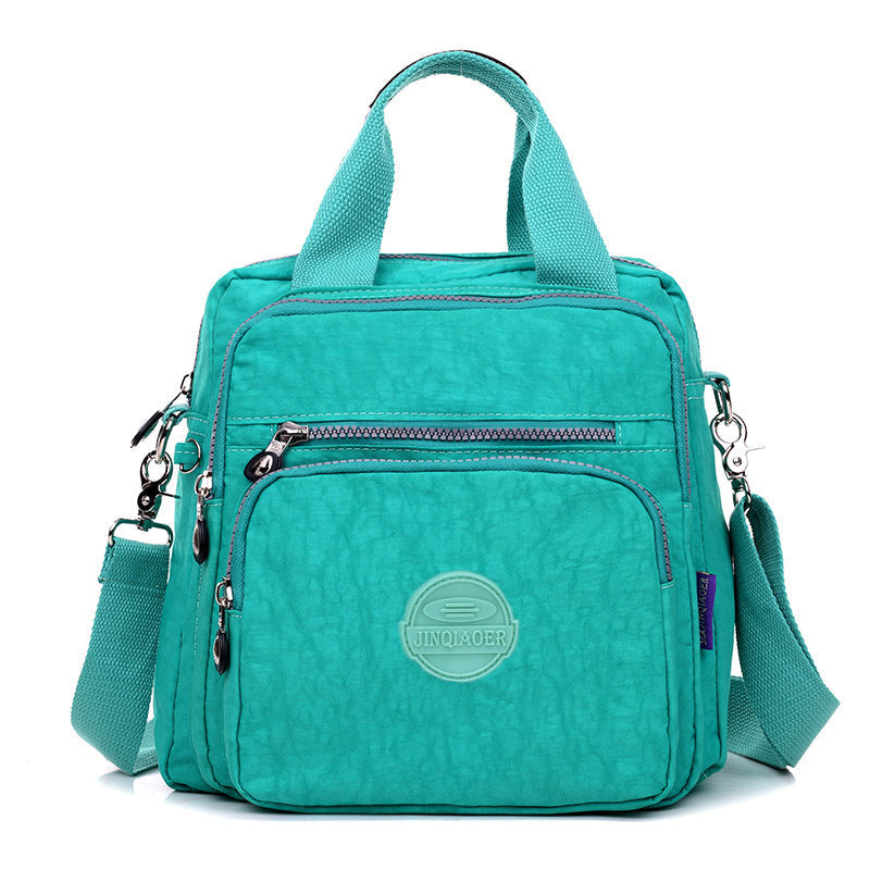 Damen Schultertasche Wasserdicht Nylon Alltagstasche-Blau Grün-Luzern Mode