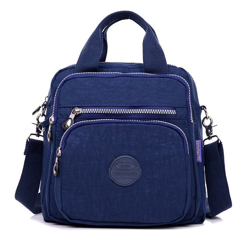 Damen Schultertasche Wasserdicht Nylon Alltagstasche-Dunkelblau-Luzern Mode