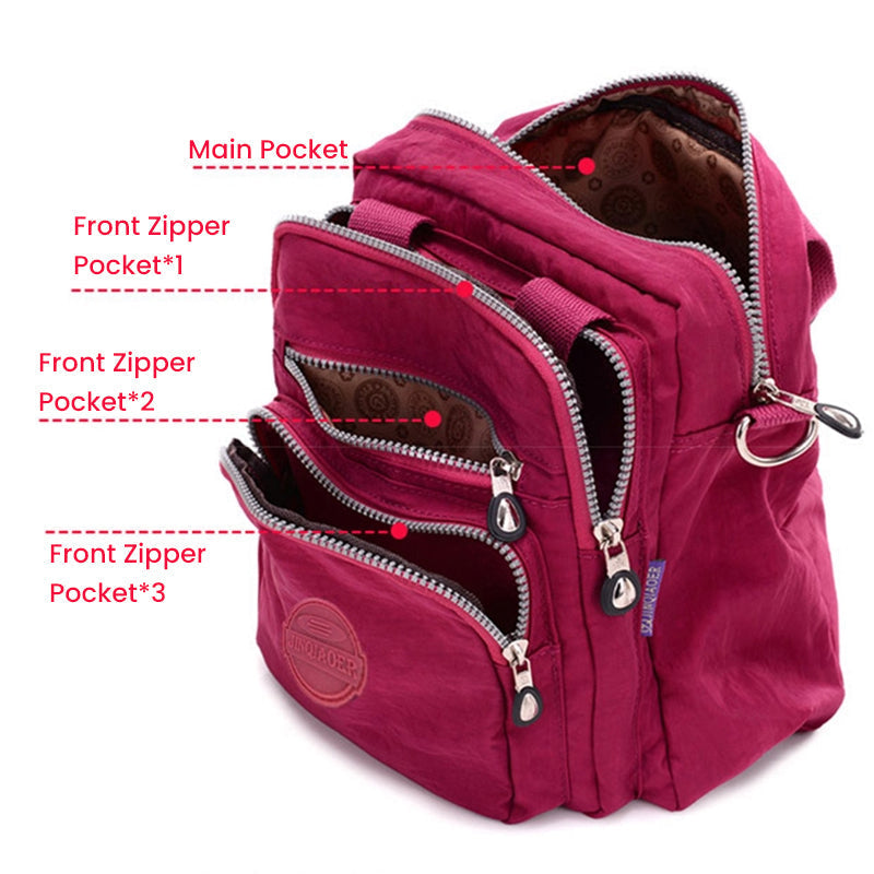 Damen Schultertasche Wasserdicht Nylon Alltagstasche-Luzern Mode