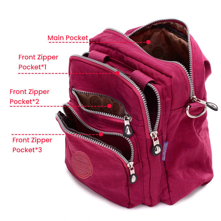 Damen Schultertasche Wasserdicht Nylon Alltagstasche-Luzern Mode
