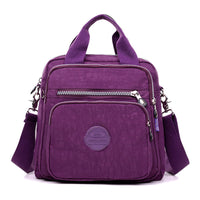 Damen Schultertasche Wasserdicht Nylon Alltagstasche-Lila-Luzern Mode