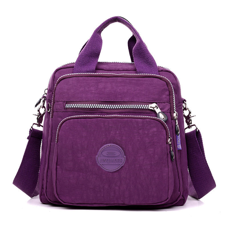 Damen Schultertasche Wasserdicht Nylon Alltagstasche-Lila-Luzern Mode