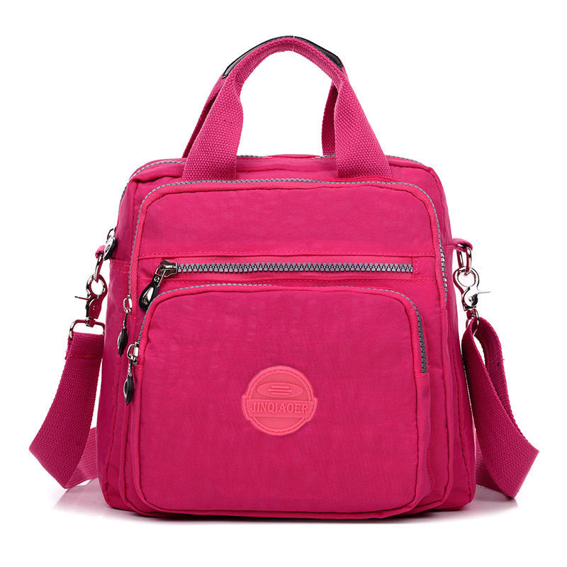 Damen Schultertasche Wasserdicht Nylon Alltagstasche-Rosa-Luzern Mode
