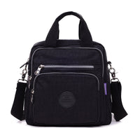 Damen Schultertasche Wasserdicht Nylon Alltagstasche-Schwarz-Luzern Mode