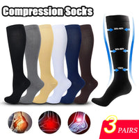 Damen Kniestrümpfe 3er Pack - Bequeme Alltagsstrümpfe-Luzern Mode