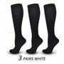 Damen Kniestrümpfe 3er Pack - Bequeme Alltagsstrümpfe-3 Paar Schwarz-S-M (EU 35-38)-Luzern Mode