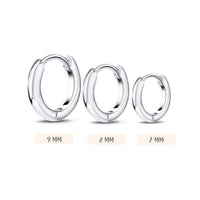 Ohrring-Set | 3-teilig | Runde, langlebige Silber-Creolen | Stilvoll & modern-Luzern Mode