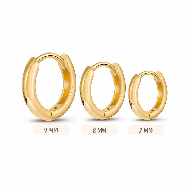 Ohrring-Set | 3-teilig | Runde, langlebige Silber-Creolen | Stilvoll & modern-Luzern Mode