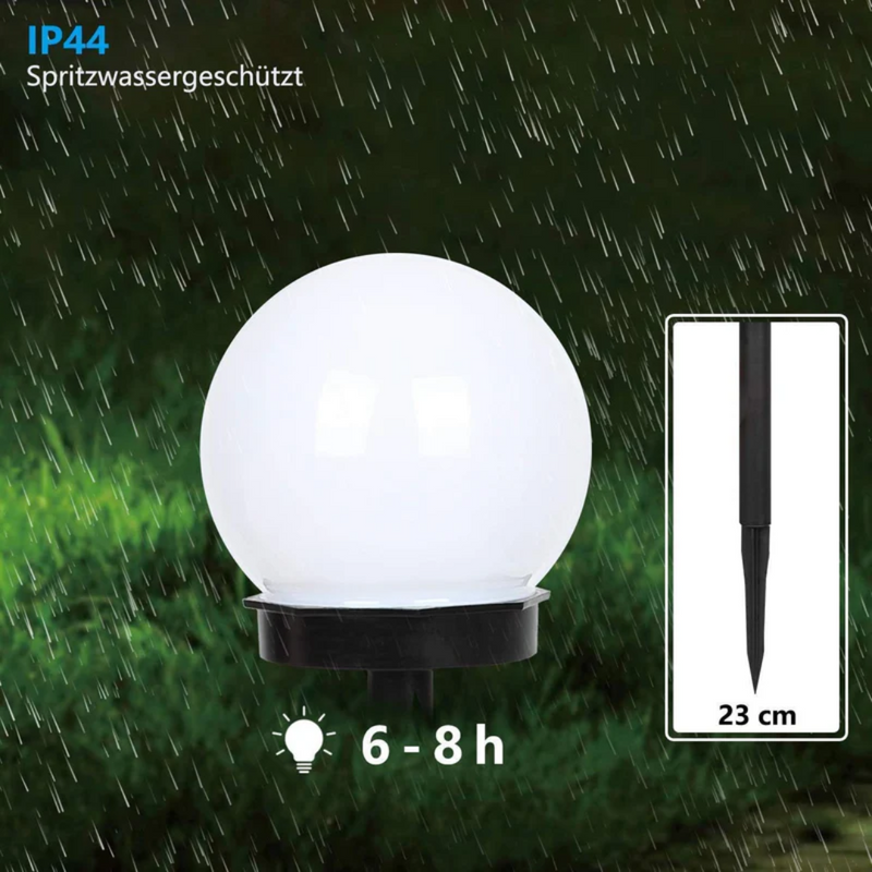 LED Gartenbeleuchtung | 3-Teilig Modern Nachhaltig Kugelförmig Solar Aufladbar-Luzern Mode