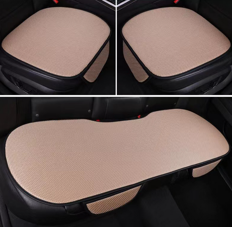 Autositze Set | 3-teilig | Massage-Effekt | rutschfest | kühlend-Beige-Luzern Mode