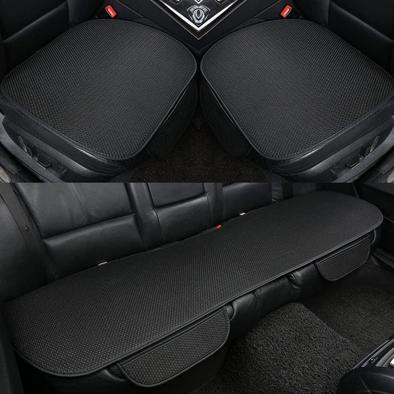Autositze Set | 3-teilig | Massage-Effekt | rutschfest | kühlend-Schwarz-Luzern Mode