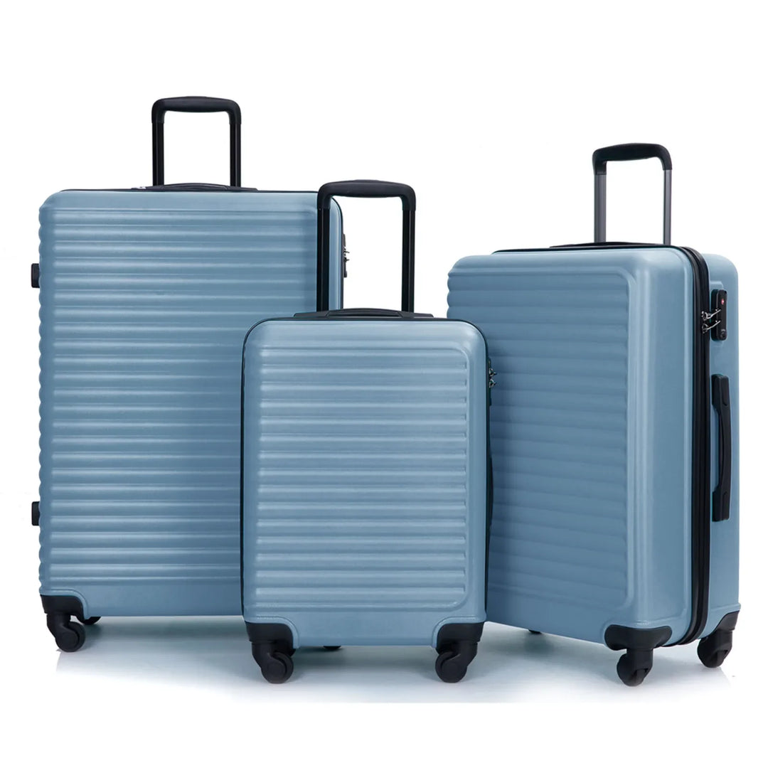 Blaues Kofferset | Hartschale | 3-Teilig | TSA-Zahlenschloss | Robust-Luzern Mode