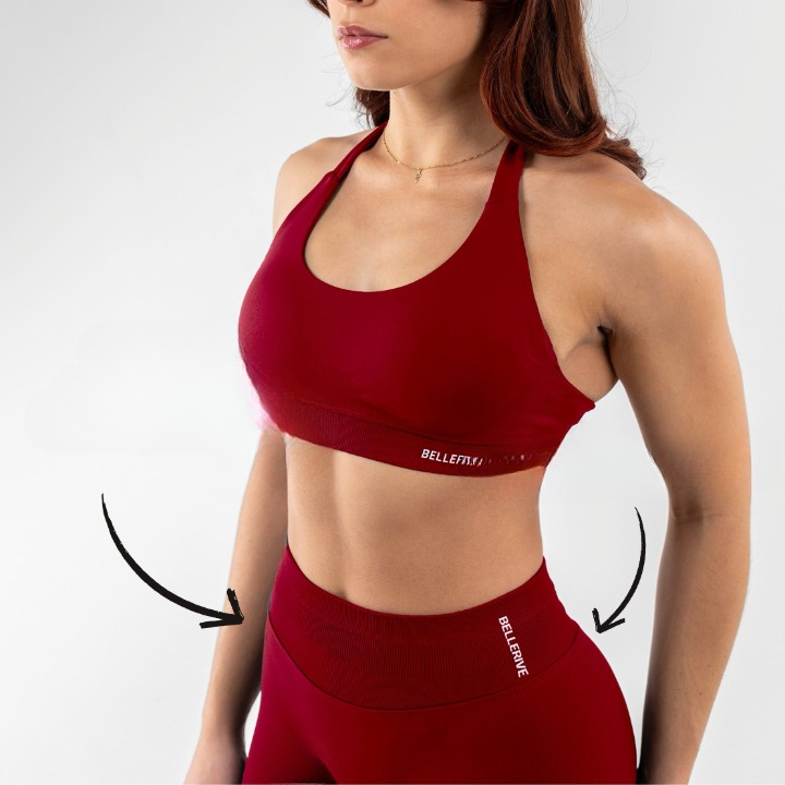 3-teiliges Push-Up Sportset | Top | Leggings | Shorts | Stretchstoff-Luzern Mode