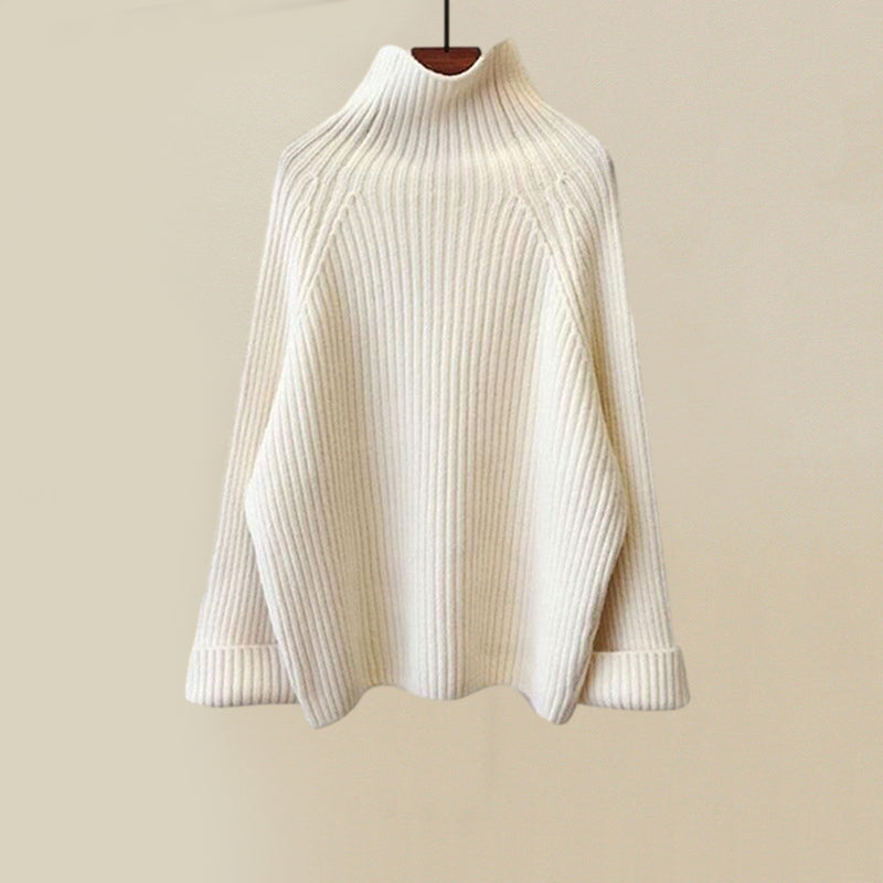 Damen Winter Outfit Set: Strickpullover, Weste & Hose-Oberteil-S-Luzern Mode