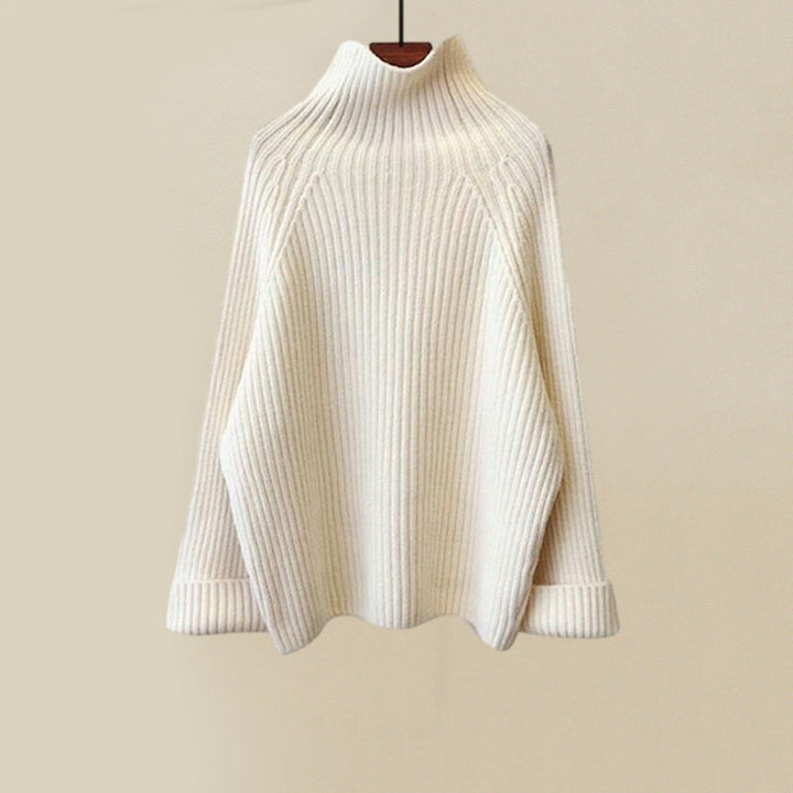 Damen Winter Outfit Set: Strickpullover, Weste & Hose-Oberteil-S-Luzern Mode