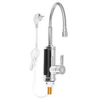 Elektrischer Wasserhahn | Sofort Warmwasser Display Sicher Langlebig FlowHeat-Typ 1 Grau-Luzern Mode