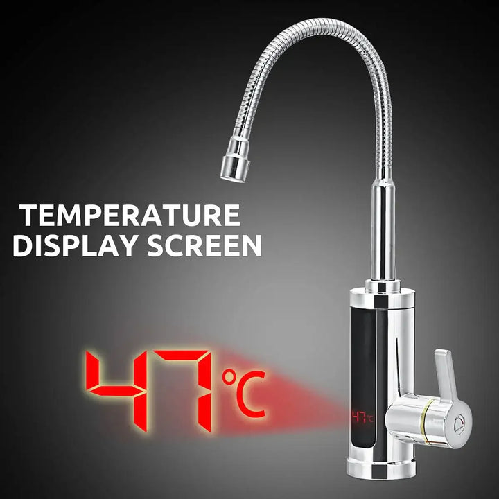 Elektrischer Wasserhahn | Sofort Warmwasser Display Sicher Langlebig FlowHeat-Luzern Mode