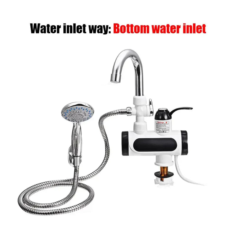 Elektrischer Wasserhahn | Sofort Warmwasser Display Sicher Langlebig FlowHeat-Typ 2-Luzern Mode