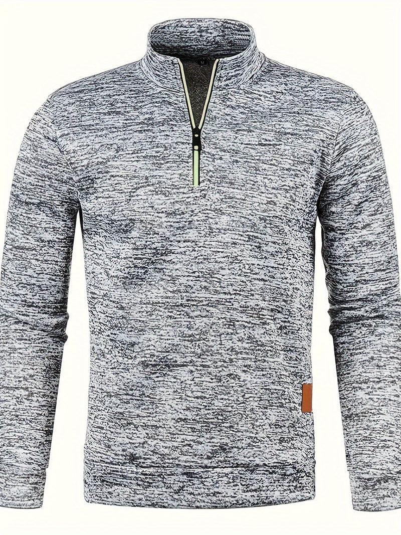 Herren Pullover mit Hals-Reißverschluss für Herbst & Winter – Matteo