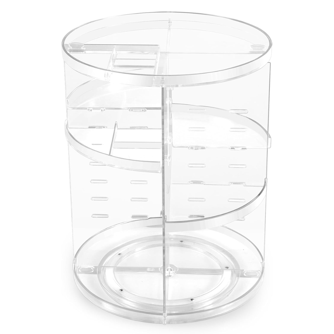 Make-up Organizer | Drehbar Vielseitig Geräumig Transparent Langlebig-Luzern Mode