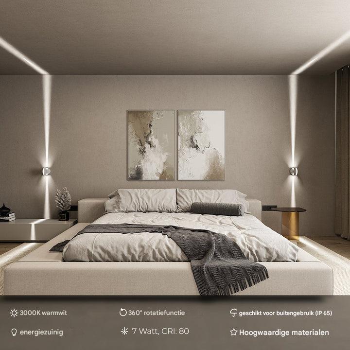 LED Projektionsspot | Weiß | 360° Drehbar | Fernbedienung-Luzern Mode
