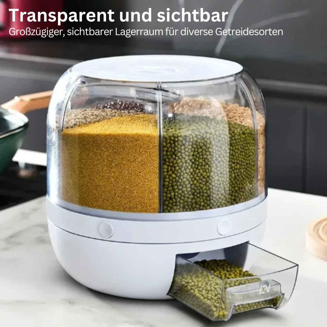 Rotierender Getreidespender | 360° Luftdicht Langlebig Praktisch Kompakt-Luzern Mode