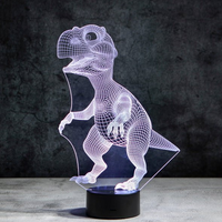3D Illusion Night Lamp - DinoGlowz